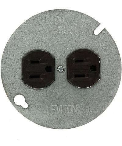 round ceiling box with outlet